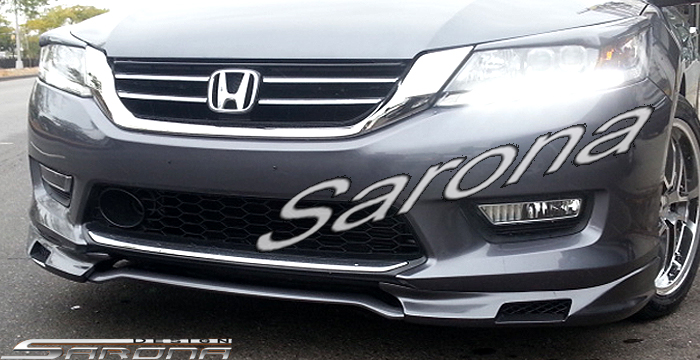 Custom Honda Accord  Sedan Front Lip/Splitter (2013 - 2015) - $390.00 (Part #HD-010-FA)